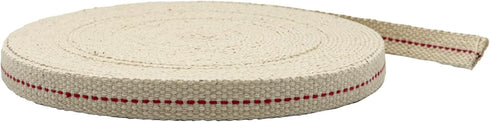 Light of Mine - 1/2" Inch 33' Foot, 100% Cotton Flat Wick for Paraffin Oil, Kerosene Lanterns