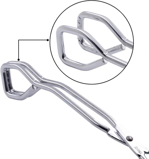 Kitchen Scissor Tongs, 11-Inch Heavy Duty Stainless Steel Cooking Tongs