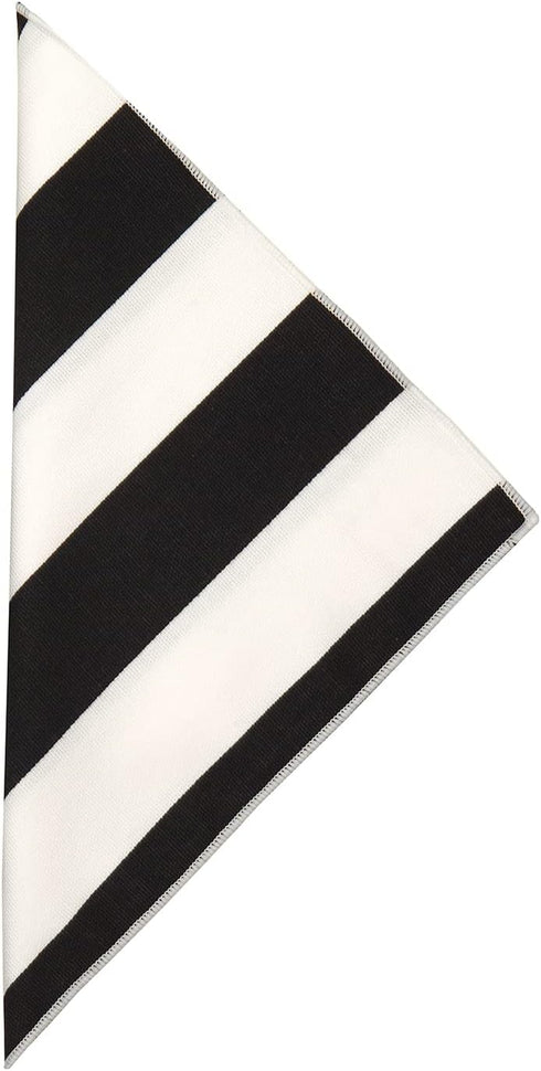 Black and White Table Linens, 100% Cotton Cloth Napkins 18" Dinner Pk 4