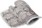 Set of Oven Mitt and Pot Holder - Heat Resistant Non-Slip Oven Gloves for Kitchen BBQ Cooking with Vintage Hydrangea