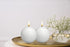 Bolsius 2 Count White Ball Candles - Premium European Quality - 2.75 Inches Unscented Dripless Clean Burning Dinner