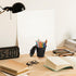 Mini Trash Can, Desk Trash Can with Lid for Office, Countertop Tiny Waste Basket, Black Bathroom Garbage Can