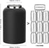 128 oz 48 Zenbo One Gallon Jug with Straw, Double Wall Vacuum Insulated Sports Water Bottle, Keeps Cold up to Hours