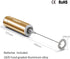 Milk Frother Handheld, Battery Operated Coffee Foamer Drink Mixer with 2 Stainless Steel Electric Whisks for Coffee, Latte, Cappuccino, Hot Chocolate, Protein, Batteries Included, Golden by VOMELON