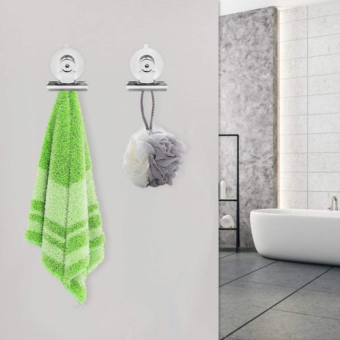 Aufind 12 Packs Suction Cup Clip, Plastic Round Clamp Holder for Hanging Kitchen, Bathroom, Office Accessories