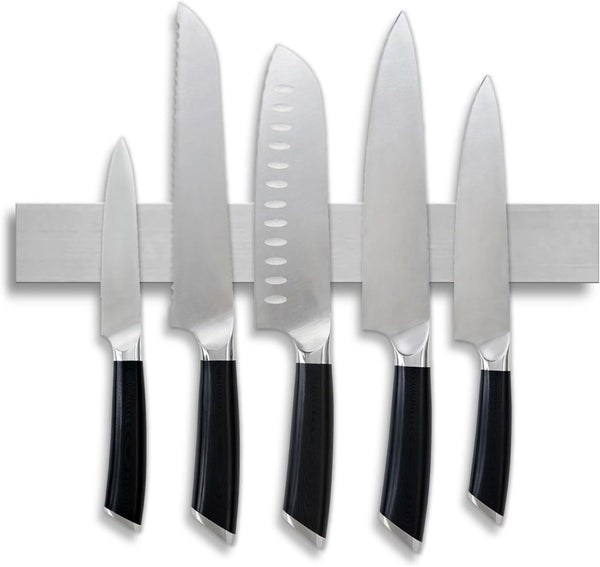 Multi Use Magnetic Knife Holder for Kitchen Organization, Stainless Steel Magnetic Strip, 10 Inch