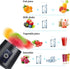 Portable Blender Cup, Electric USB Mini Juicer Blender for Shakes and Smoothies, Juice, 380ml, Six Blades Great for