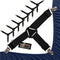 Gorilla Grip Bed Sheet Straps, Adjustable Elastic Fasteners with Metal Clips, 8 Pack Black