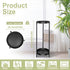 CEFZUM 2 24" Plant Stand Indoor Outdoor, Tier Tall Black Flower Pot Plant Stands, Heavy Duty Metal Plants Shelf