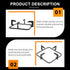 Luxshiny Iron Wok Support, Stove Trivets Wok Burner Rack, Square Gas Oven Accessories
