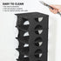 6-Tier Thickened Shoe Rack, Stackable Storage Organizer for Bedroom Entry, Adjustable Rack, Shoe Slots Shelf, Easy