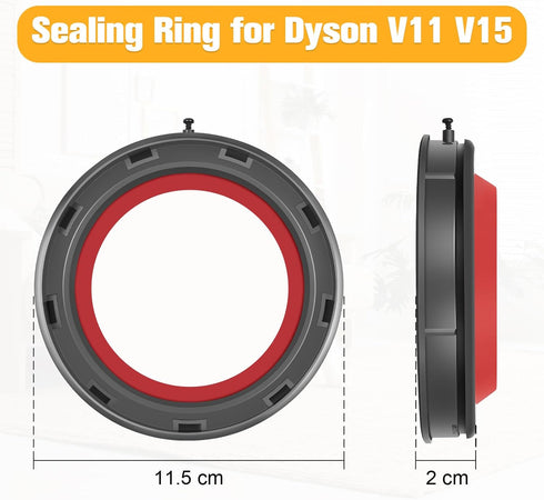 Dust Bin Top Fixed Sealing Ring for Dyson V11 V15 - Replacement Parts for Vacuum Cleaner Repair Accessories