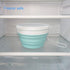 CARTINTS 950ml Collapsible Bowls - Silicone Food Storage Containers with Lids for Travel and Camping (Blue)