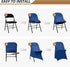 RoyalBlue 12 Spandex Chair Covers, Folding Chair Covers PCS, Universal Fitted Chair Slipcovers for Wedding, Party