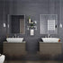 VOLPONE Glass Shelf with Towel Bar 15.7in, Silver Bathroom Wall Mount Organizer, Rustproof 1 Tier