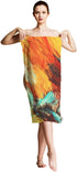 oFloral Bright Artistic Splashes Hand Towels, Abstract Multicolor Pattern Towel for Bath/Kitchen/Yoga/Golf 15X30 Inch