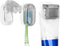2Pack Wall Mounted Toothbrush Holder with Cover, Bathroom Organizer for Shower, Grey