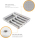 LeMuna 6 Compartment Silverware Organizer Tray for Drawer, Kitchen Drawer Organizer with Soft Grip Lining and Non-Slip
