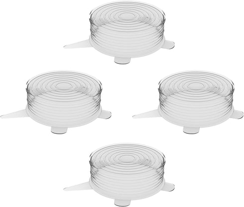 unwasted Reusable Silicone Lids (Small) – Silicone Covers for Food Storage, Reusable Stretch Lids for Containers Up to