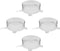 unwasted Reusable Silicone Lids (Small) – Silicone Covers for Food Storage, Reusable Stretch Lids for Containers Up to