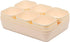 Backerysupply Set of 12 Beige Plastic Desk Drawer Organizers, Makeup Bathroom Office Kitchen Vanity Storage Box