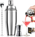 24oz Cocktail Shaker Bar Set - Professional Margarita Mixer Drink Shaker with Measuring Jigger & Mixing Spoon Set,