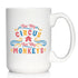 Not My Circus Not My Monkeys - Large 15oz White Ceramic Mug - Fun Retirement Gift For Coworkers
