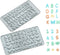 Verdental Silicone Letter and Number Candy Molds Set of 2 Non-stick Chocolate Molds for Happy Birthday Cake Decorations