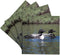 3dRose cst_3106_3 Family of Three Loons - Ceramic Tile Coasters, Set of 4