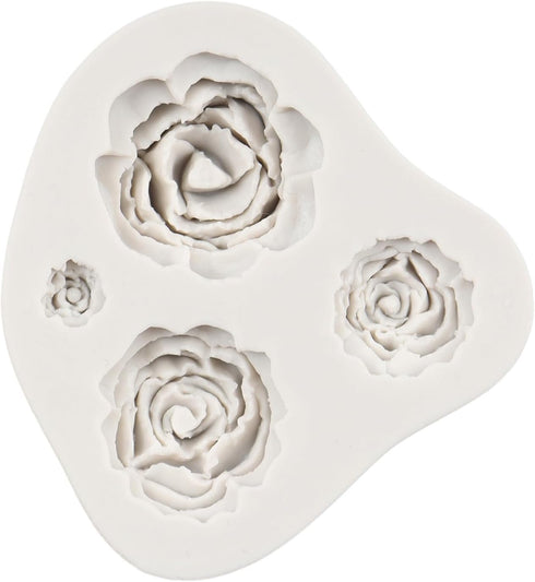 Rose Mold, Rose Flower Silicone Fondant Cake Molds for Cupcake Topper, Cake Decoration, Chocolate Candy