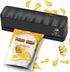 Mini Rechargeable Bag Sealer - 3000mAh Heat Sealer Machine with 5 Adjustable Gears for Food Storage (Black)