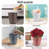 1.5 Gallon Small Trash Can, Round Wastebasket for Bathroom Bedroom Kitchen Countertop, Gray (2 Pack)
