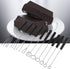 Set of 10 Stainless Steel Split Chocolate Forks for Hot Pot DIY Decorative Tools, Pralines, and Truffles
