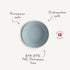 mushie Round Dinnerware Bowls for Kids, Set of 2 Made in Denmark (Powder Blue)