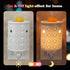 STAR MOON Ceramic Wax Melt Warmer - Plug in Scented Wax Warmer with Two Bulbs for Fragrance Oil