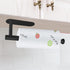 Upgraded Calegency Paper Towel Holder, Under Cabinet Wall Mounted Dispenser, Matte Black for Bathroom and Kitchen