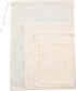 Carrollar 4Pack Bags,4 making(5x6.3"/6x8"/8x10"/10x14") Nut Milk Sizes Unbleached Cotton Cheesecloth Bags,Food Strainer