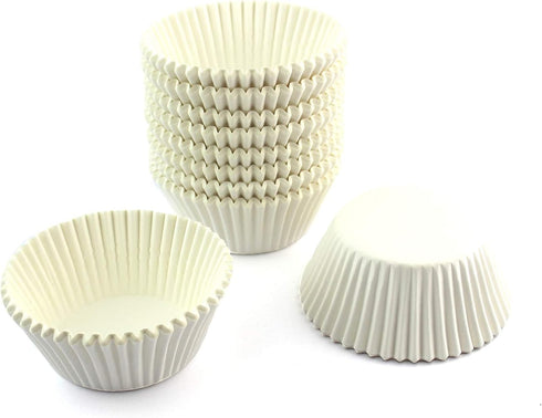 Eoonfirst Standard Size Baking Cups, Thanksgiving Day Party Cupcake Liners, 200 Pcs (White)