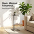 23.4" Stable C Table End Table, Tall C Shaped Side Table That Slides Under Sofa, Slim Under Couch Table, Modern