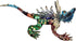 Tiny 2¼" Multicolor Frilled Lizard Agama Chameleon - Miniature Hand Blown Glass Decorative Figure