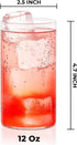 Borosil Drinking Glasses Set of 6, 12 Oz, Clear & Lightweight, BPA Free, Odor Resistant, Dishwasher Safe