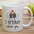 Retreez Funny Mug - I Otterly Adore You 11 Oz Ceramic Coffee Mug - Sarcastic Motivational Birthday Gift for Husband Wife