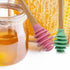 3 Pcs Silicone Honey Dipper Sticks, Non-Drip Honey Spoon with Jar Stirring Rod, Food-Grade BPA Free Dispenser
