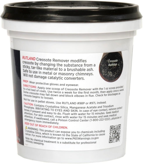 Rutland 1 lb Creosote Remover for Fireplace, Wood Stove & Chimney Cleaner
