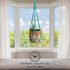 3ft 4-8 Macrame plant hanger beaded plant hanger for pots for live plants indoor and outdoor decor hanging plant holder