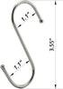 Premium S Hooks, Heavy Duty Stainless Steel Hanger Hooks, Set of 12, Ideal for Hanging