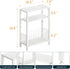 3 Yoobure Narrow Side Table with Storage Basket, Small End Table for Small Spaces, Skinny Side Tables Living Room