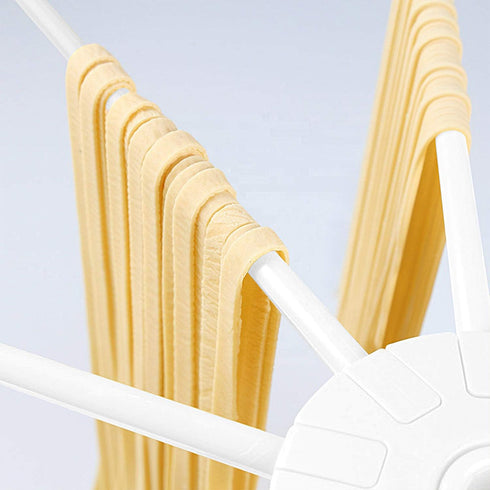 GOZIHA Kitchen Pasta Drying Rack, Make Homemade Fresh Pasta, Household Noodle Dryer Rack for Home Use, White