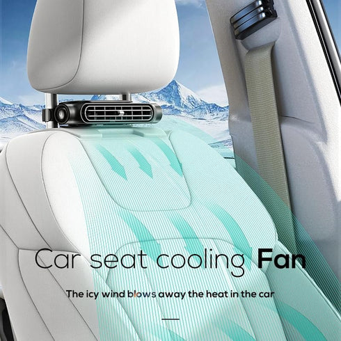 Niubixx 3 Car Fan for Driver and Passenger's Seat - Mini Portable USB Backseat Cooling Fan Kids Baby Quiet headrest