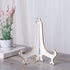 Artliving 10" Decorative Plate Stand Holder, Plastic Picture Easel Display Stand, White Gold, 2 Pack